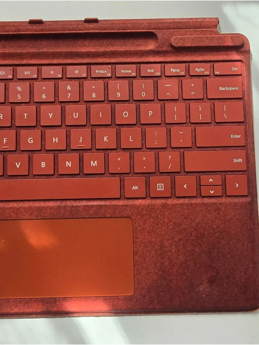 Microsoft Surface Pro Signature Keyboard Poppy Red Alcantara Pro 8 9 X